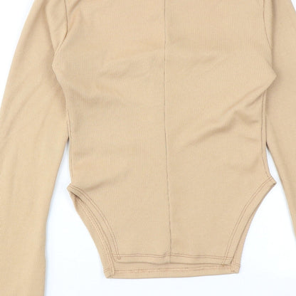 Womens UK Size 8 AsYou Beige Basic Blouse
