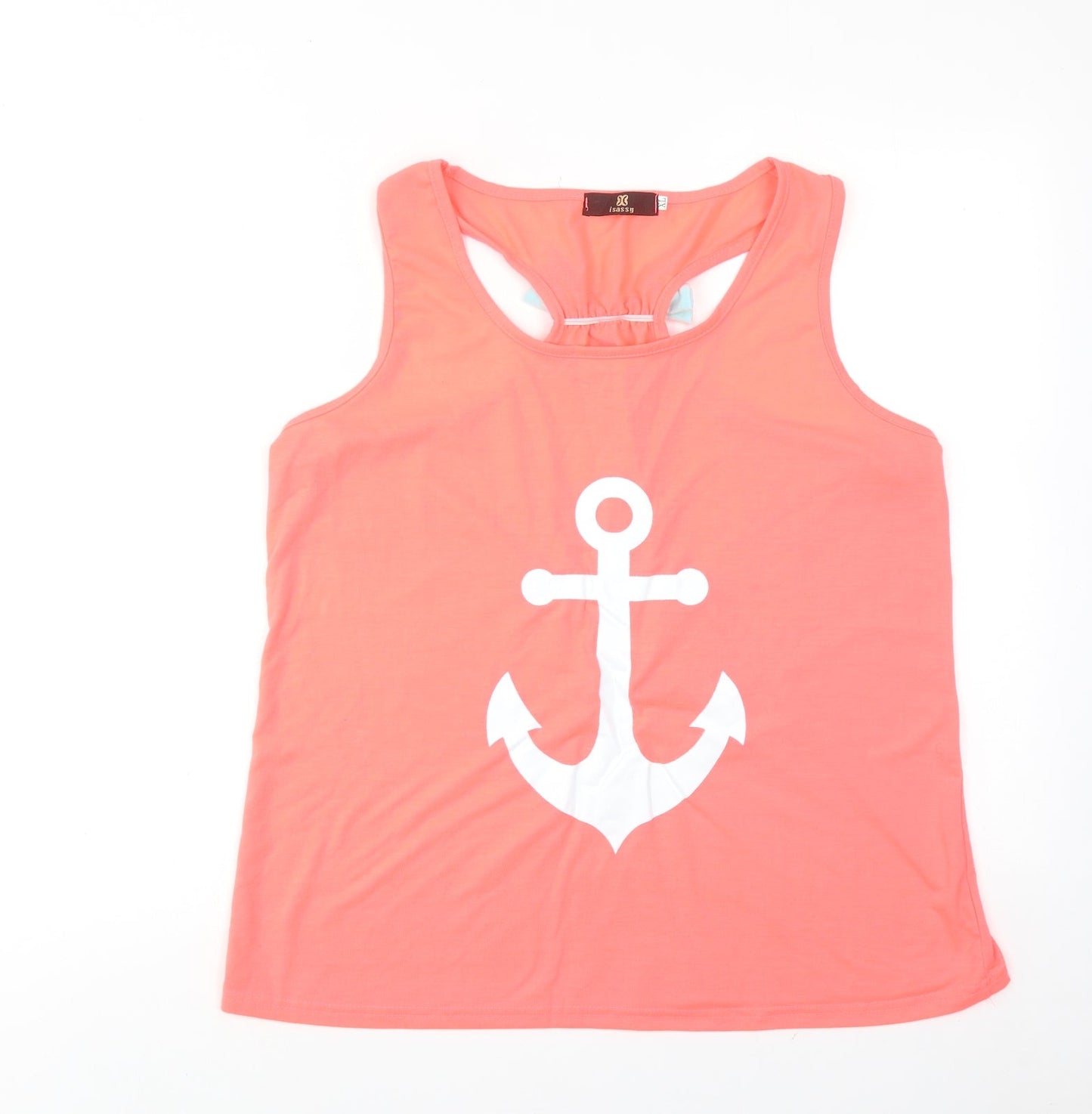 Womens UK Size XL Isassy Pink Basic Tank