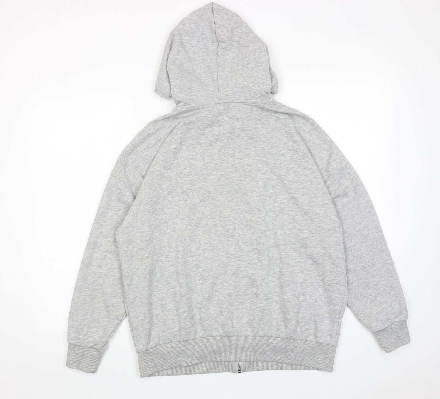 The Jogg Concept Womens Grey Cotton Full Zip Hoodie Size S Zip