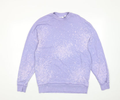 Womens UK Size XS COLLUSION Purple Pullover Sweatshirt