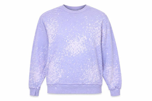 Collusion Womens Purple Floral Cotton Pullover Sweatshirt Size XS Pullover