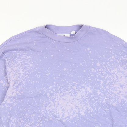 Womens UK Size XS COLLUSION Purple Pullover Sweatshirt