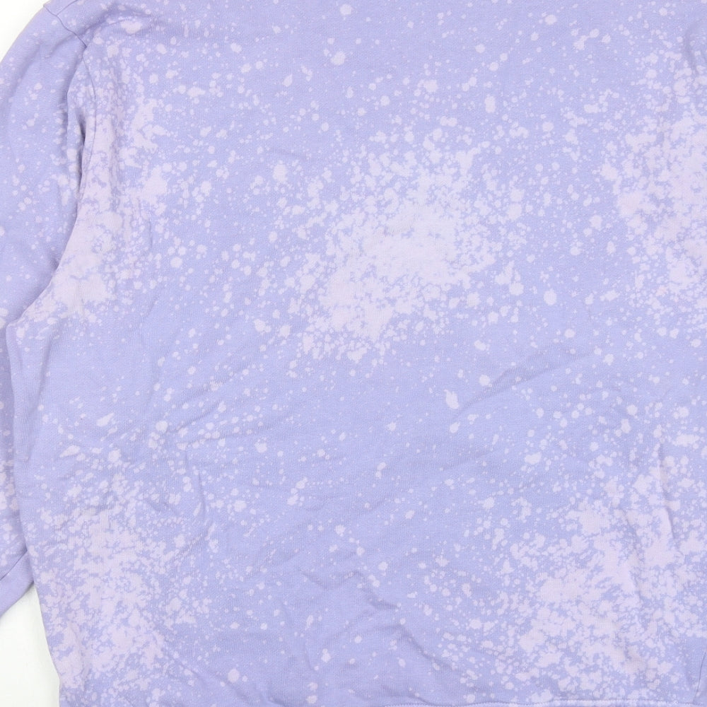 Womens UK Size XS COLLUSION Purple Pullover Sweatshirt