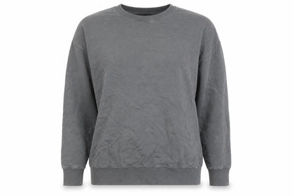 New Look Womens Grey Cotton Pullover Sweatshirt Size S Pullover