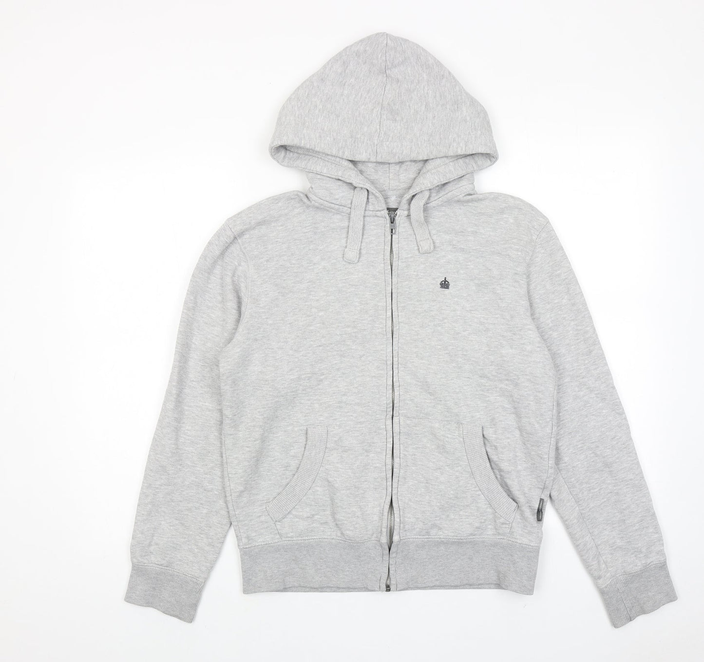 Womens UK Size S French Connection Grey Full Zip Hoodie