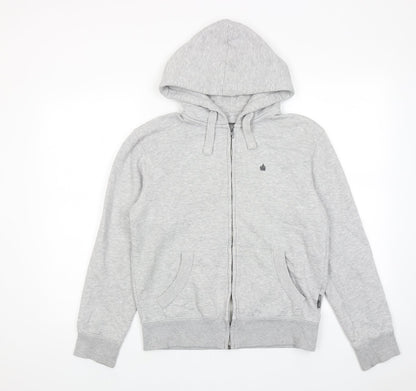 Womens UK Size S French Connection Grey Full Zip Hoodie