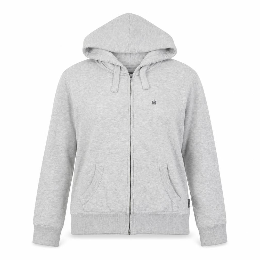 Womens UK Size S French Connection Grey Full Zip Hoodie
