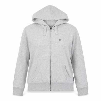 Womens UK Size S French Connection Grey Full Zip Hoodie