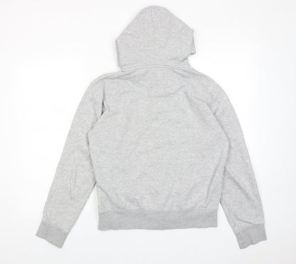Womens UK Size S French Connection Grey Full Zip Hoodie