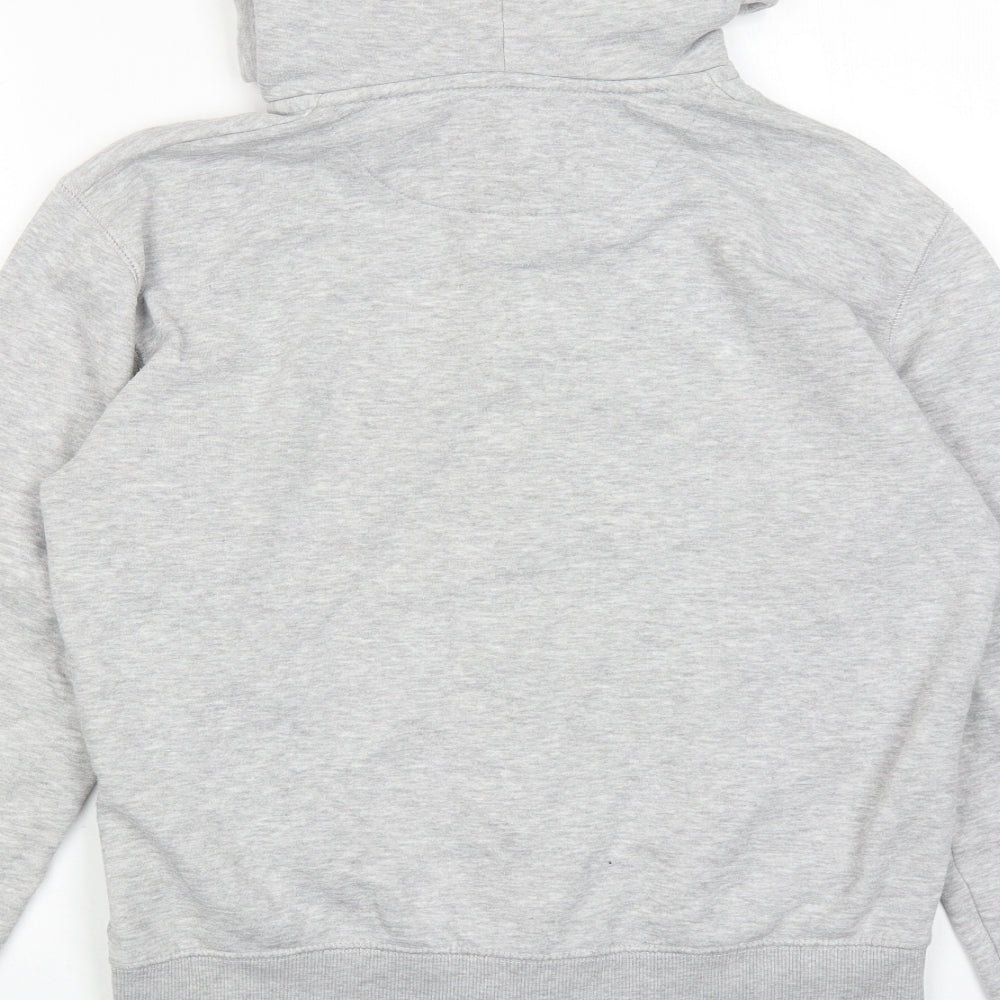 Womens UK Size S French Connection Grey Full Zip Hoodie