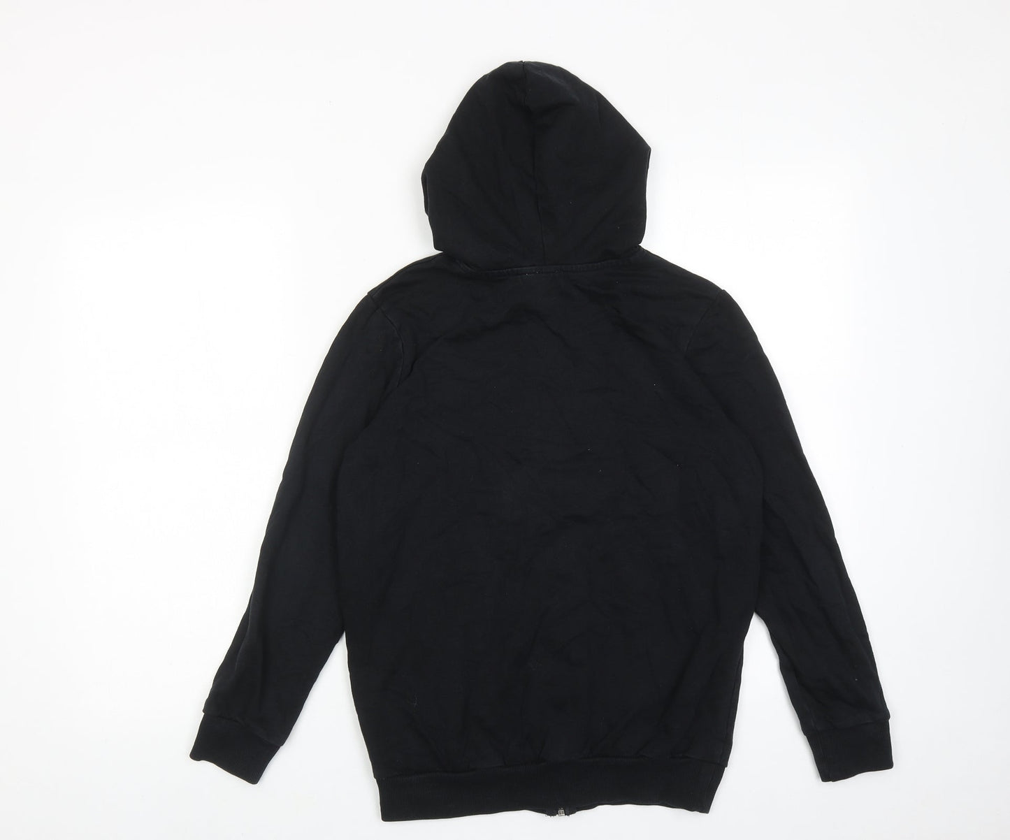 Womens UK Size 4 ASOS Black Full Zip Hoodie