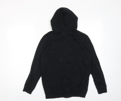 Womens UK Size 4 ASOS Black Full Zip Hoodie