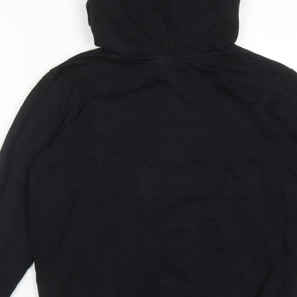 Womens UK Size 4 ASOS Black Full Zip Hoodie