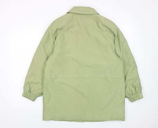 Womens UK Size 10 Marks and Spencer Green Overcoat