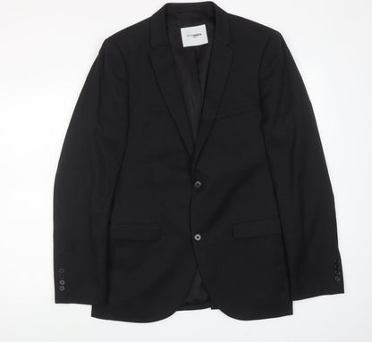 Mens UK Size 40 Peter Werth Regular Black Suit Jacket