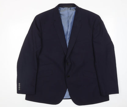 Mens UK Size 40 Marks and Spencer Regular Blue Suit Jacket