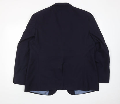 Mens UK Size 40 Marks and Spencer Regular Blue Suit Jacket