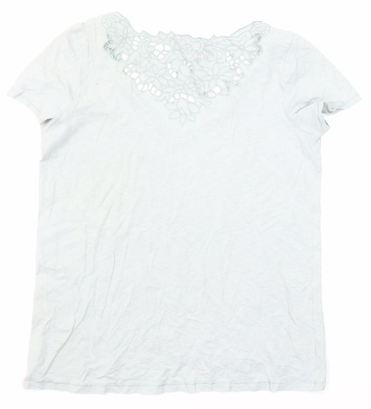 Womens UK Size 12 NEXT Green Basic T-Shirt