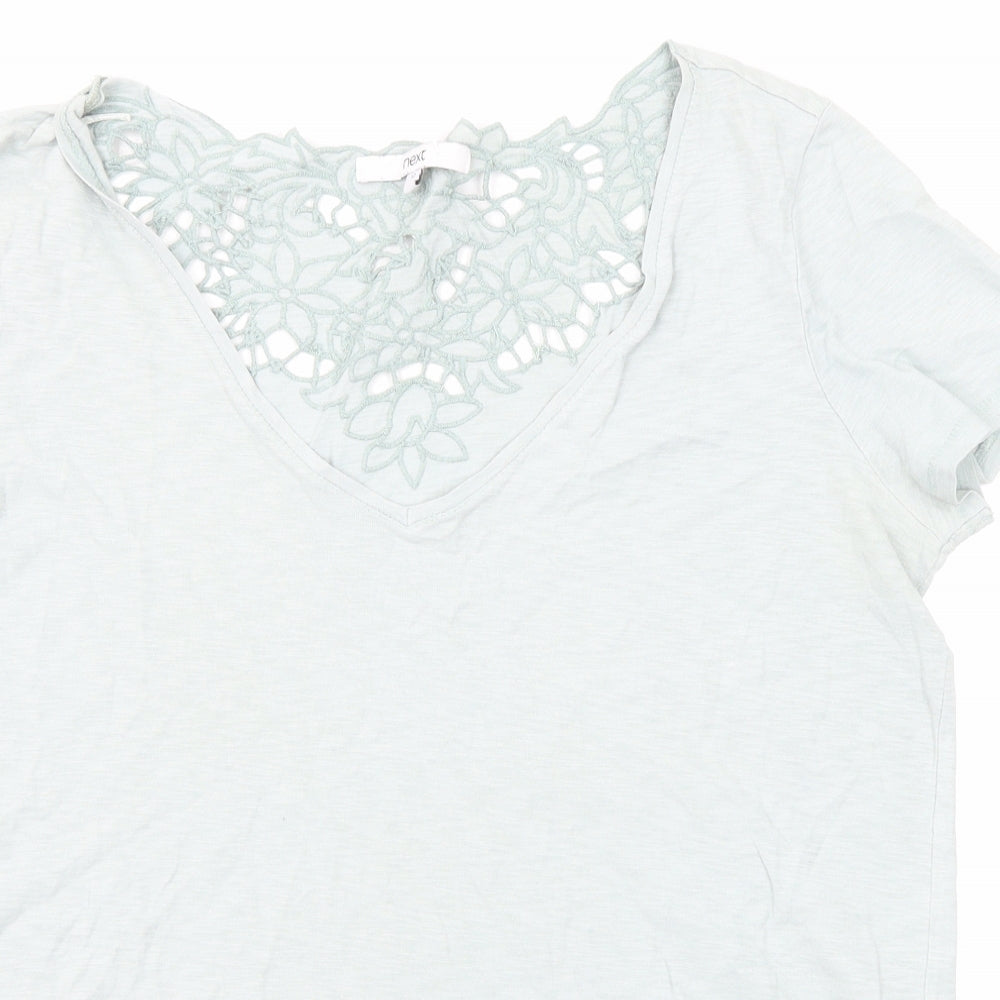 Womens UK Size 12 NEXT Green Basic T-Shirt