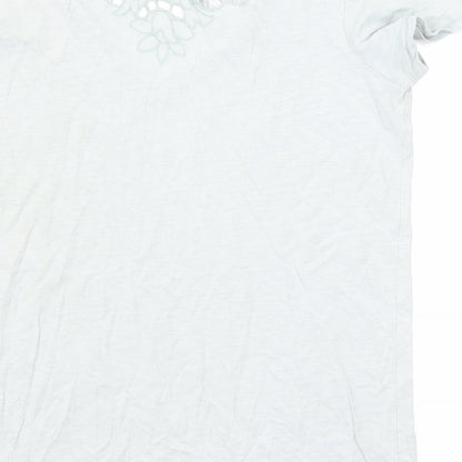 Womens UK Size 12 NEXT Green Basic T-Shirt
