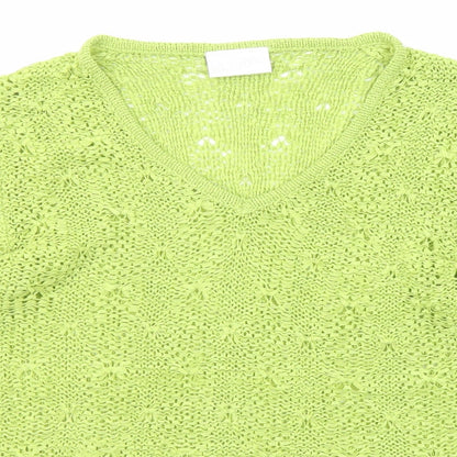 Womens UK Size M Off Shoot Green Basic Blouse