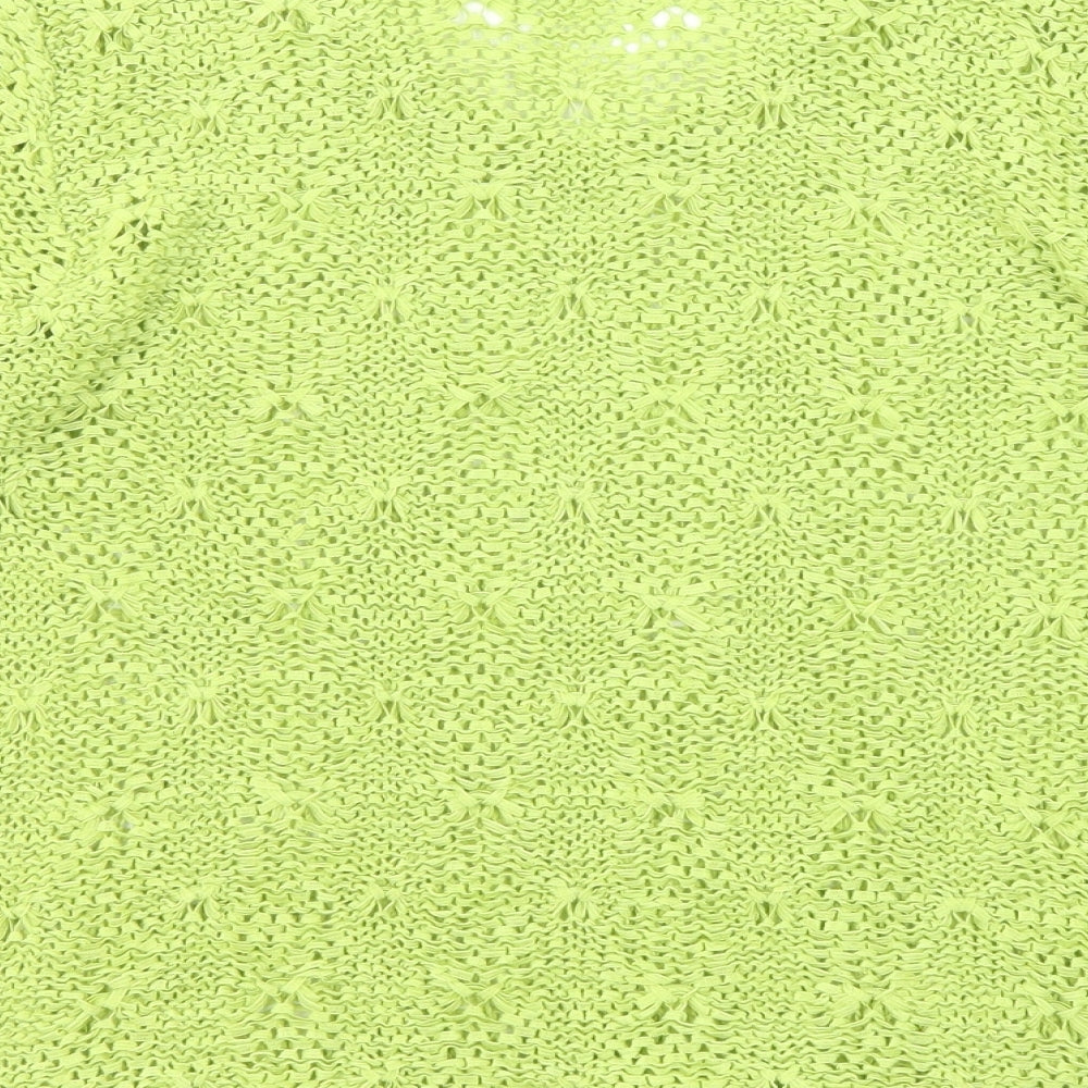 Womens UK Size M Off Shoot Green Basic Blouse