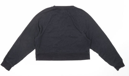 Hollister Womens Black Polyester Pullover Sweatshirt Size S Pullover