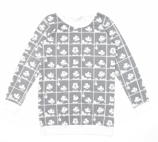 Womens UK Size 6 Disney Grey Pullover Sweatshirt