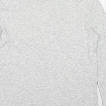 Marks and Spencer Boys Grey Cotton Pullover Sweatshirt Size 12-13 Years Pullover
