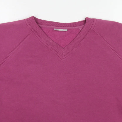 Joie de Vivre Womens Purple Polyester Pullover Sweatshirt Size L Pullover