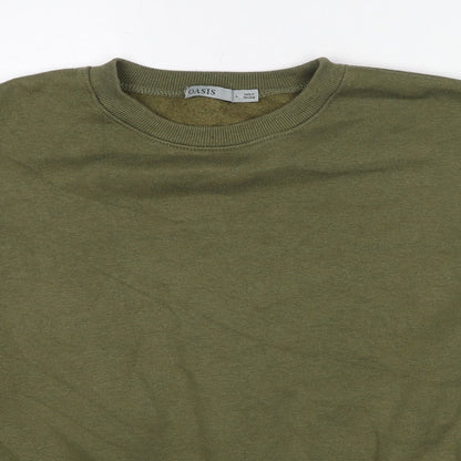 Oasis Boys Green Polyester Pullover Sweatshirt Size L Pullover