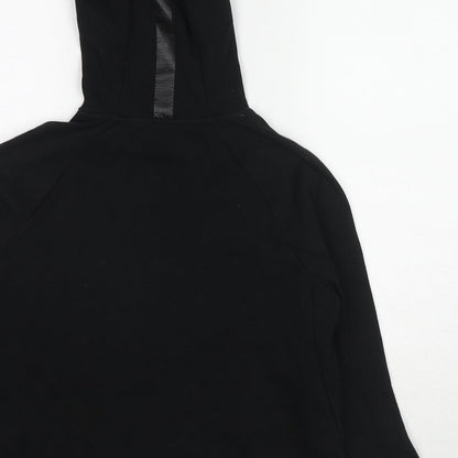 Free The Future Boys Black Cotton Pullover Hoodie Size 13 Years Pullover - Hashtag