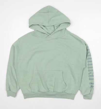 Sian Marie Womens Green Cotton Pullover Hoodie Size S Pullover
