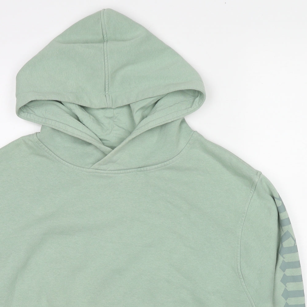 Sian Marie Womens Green Cotton Pullover Hoodie Size S Pullover