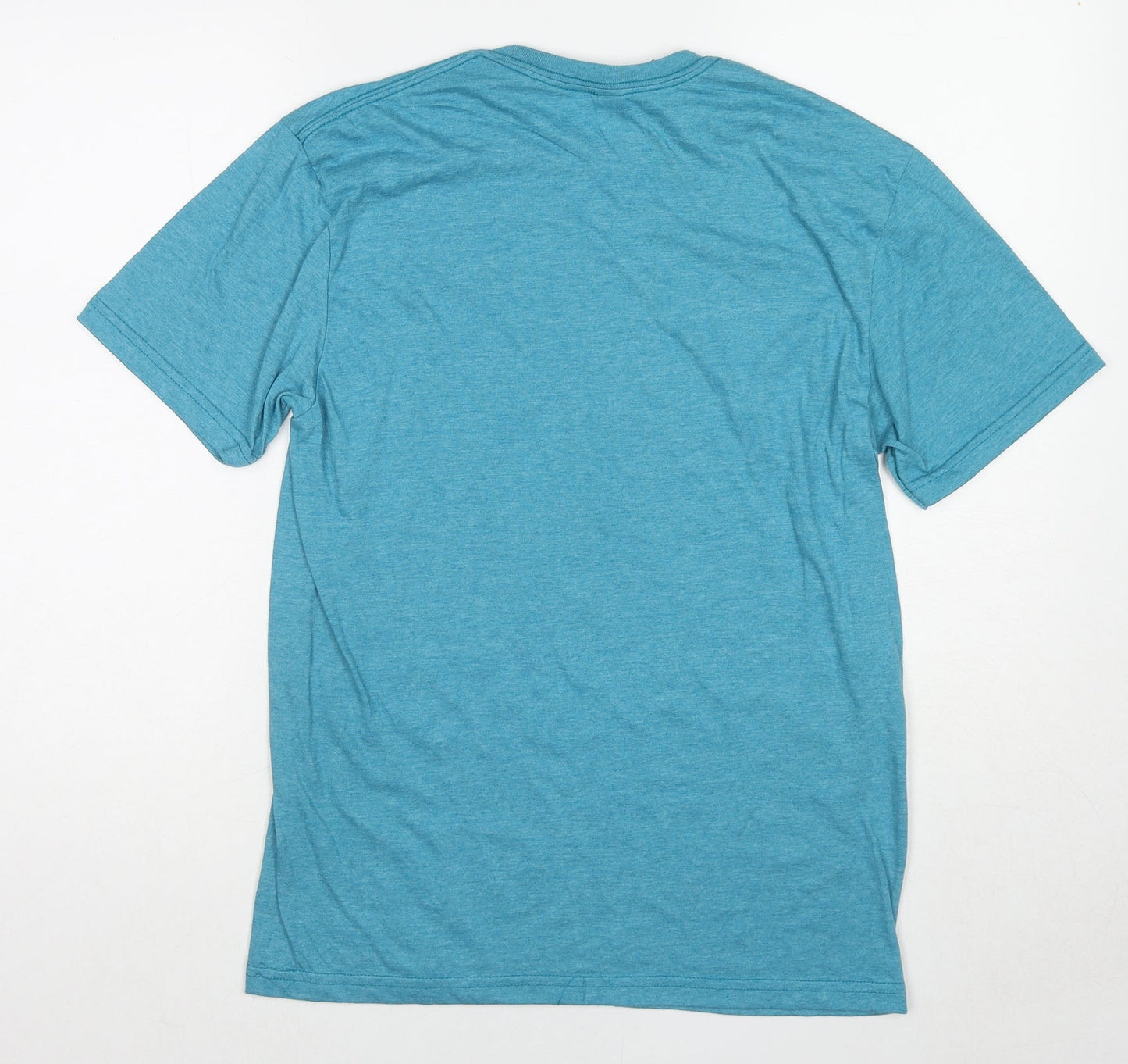 Womens UK Size M Gildan Blue Basic T-Shirt