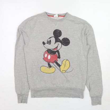 Womens UK Size S Disney Grey Pullover Sweatshirt