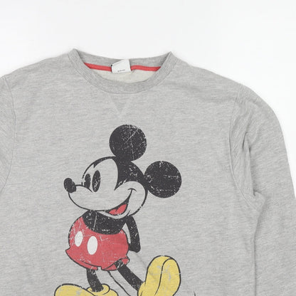 Womens UK Size S Disney Grey Pullover Sweatshirt