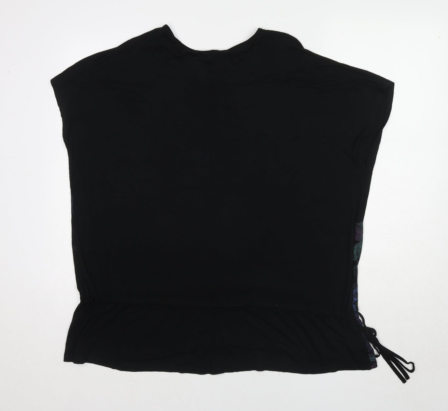 Womens UK Size 14 New Look Black Basic Blouse
