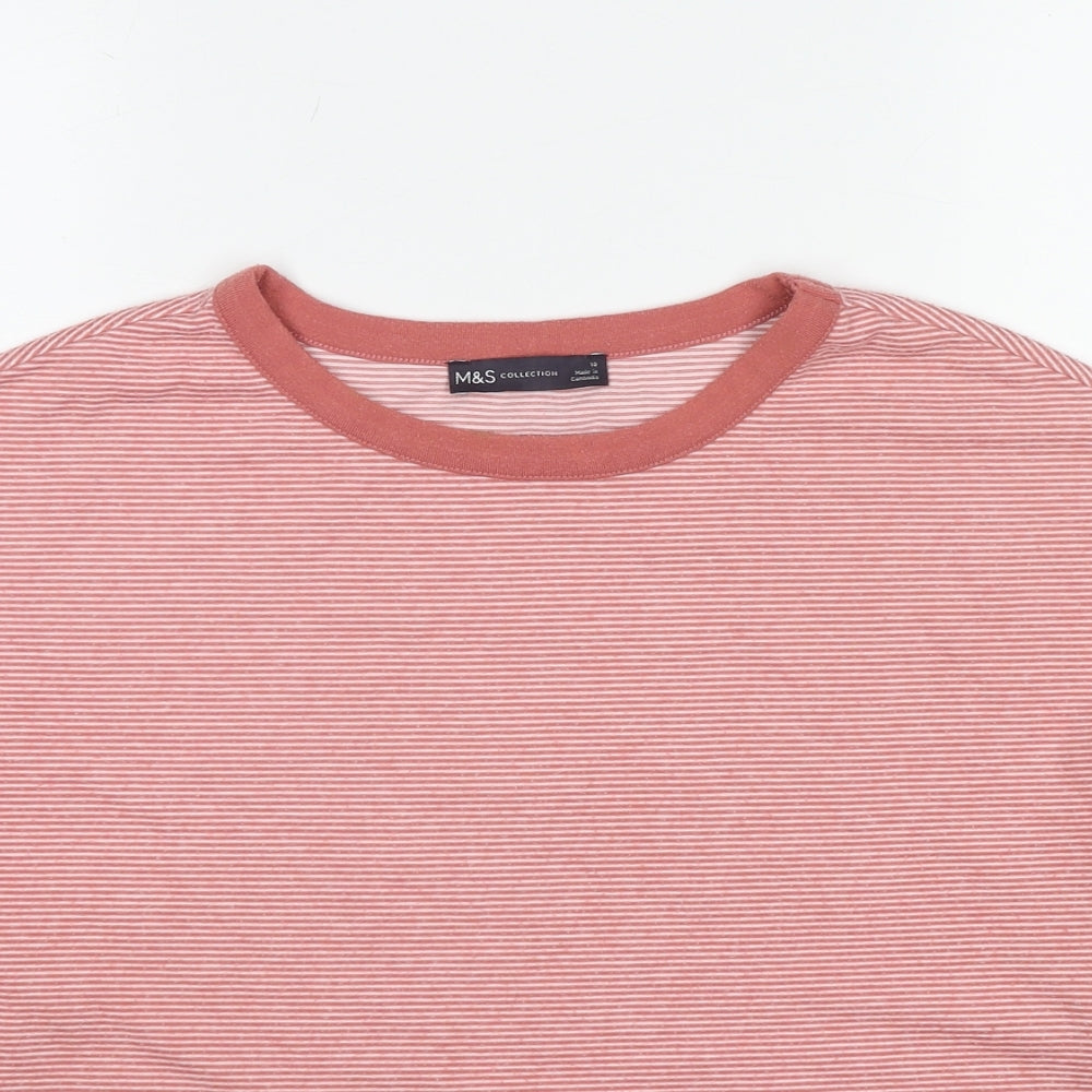 Womens UK Size 10 Marks and Spencer Red Pullover Sweatshirt