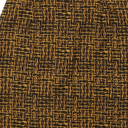Marks and Spencer Womens Yellow Geometric Polyester A-Line Skirt Size 8