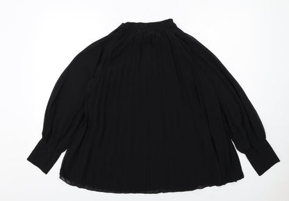 Womens UK Size S H&M Black Basic Blouse
