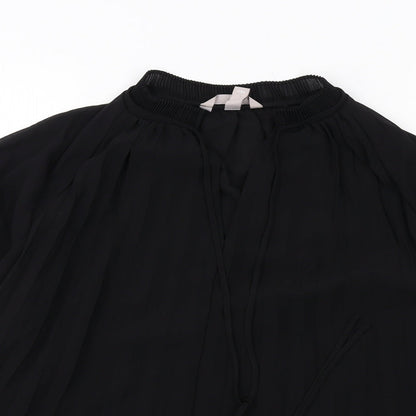 Womens UK Size S H&M Black Basic Blouse
