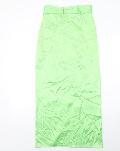 Womens UK Size S Zara Maxi Satin Skirt