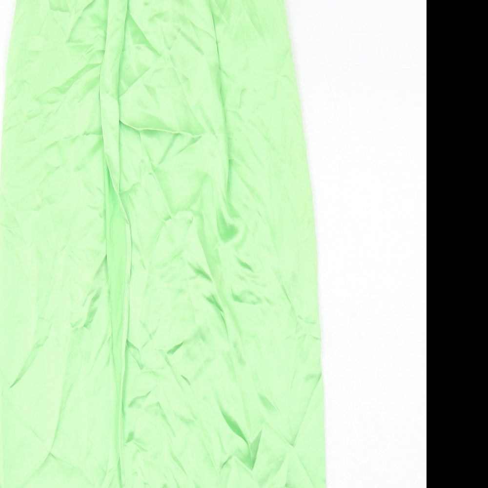 Womens UK Size S Zara Maxi Satin Skirt