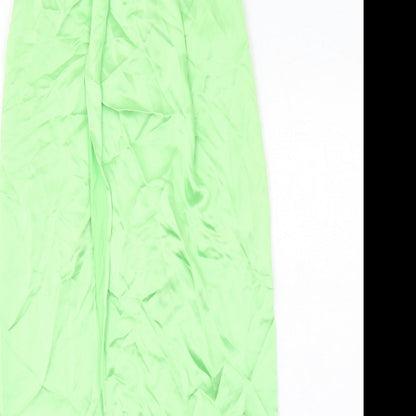 Womens UK Size S Zara Maxi Satin Skirt