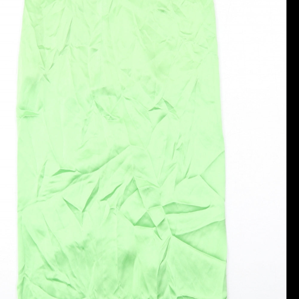 Womens UK Size S Zara Maxi Satin Skirt