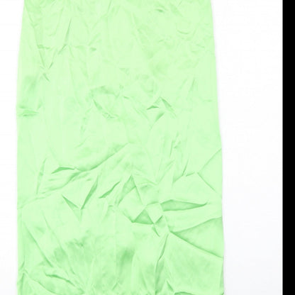 Womens UK Size S Zara Maxi Satin Skirt