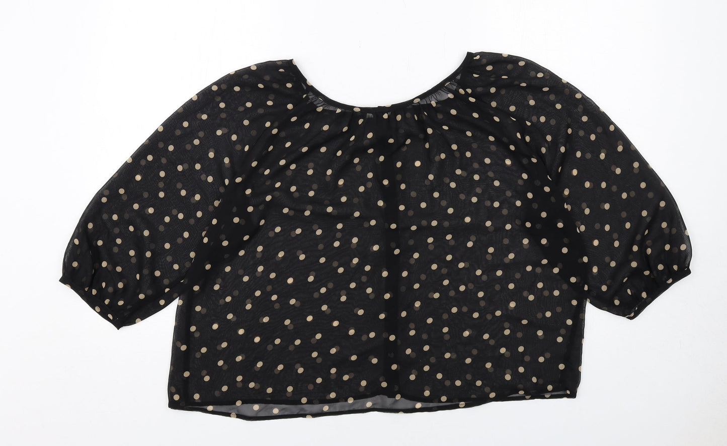 Womens UK Size 6 H&M Black Basic Blouse