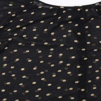 Womens UK Size 6 H&M Black Basic Blouse