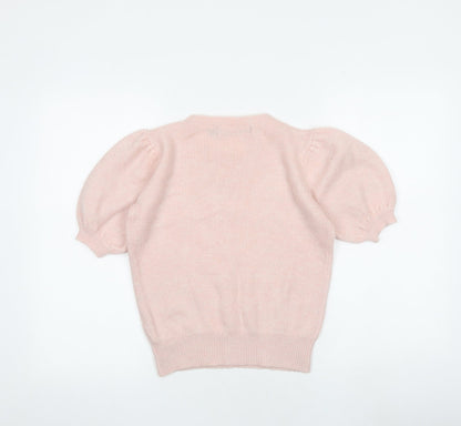Womens UK Size S VERO MODA Pink Pullover Jumper
